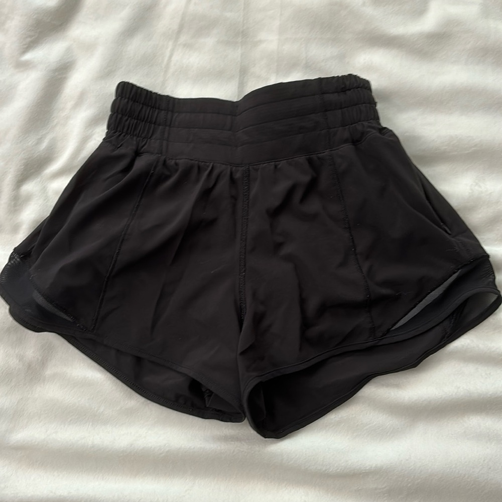 Lululemon Hotty Hot Black Shorts Size 0